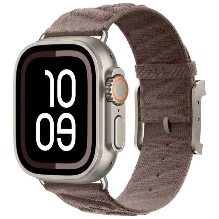 สายรัดนาฬิกาไนลอนทวิลสไตล์ H สำหรับ Apple Watch 46mm / 49mm / 45mm / 44mm, สำหรับ Apple Watch 42mm / 41mm / 40mm / 38mm