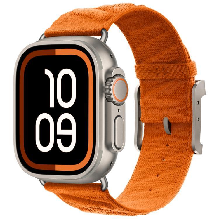 สายรัดนาฬิกาไนลอนทวิลสไตล์ H สำหรับ Apple Watch 46mm / 49mm / 45mm / 44mm, สำหรับ Apple Watch 42mm / 41mm / 40mm / 38mm