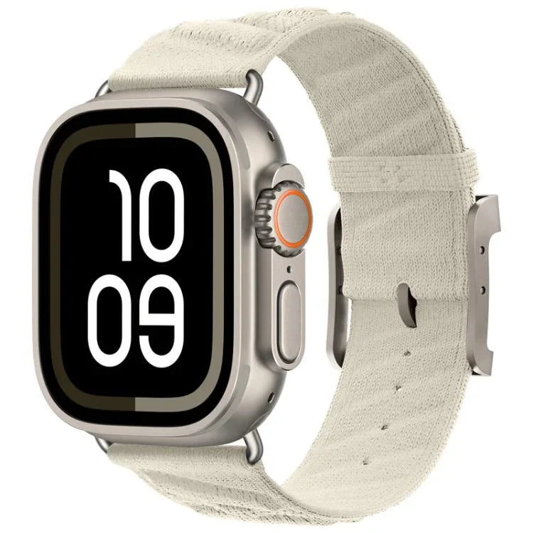 สายรัดนาฬิกาไนลอนทวิลสไตล์ H สำหรับ Apple Watch 46mm / 49mm / 45mm / 44mm, สำหรับ Apple Watch 42mm / 41mm / 40mm / 38mm