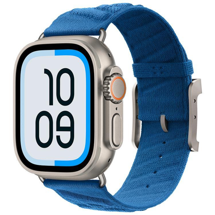 สายรัดนาฬิกาไนลอนทวิลสไตล์ H สำหรับ Apple Watch 46mm / 49mm / 45mm / 44mm, สำหรับ Apple Watch 42mm / 41mm / 40mm / 38mm