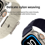 สายรัดนาฬิกาไนลอนทวิลสไตล์ H สำหรับ Apple Watch 46mm / 49mm / 45mm / 44mm, สำหรับ Apple Watch 42mm / 41mm / 40mm / 38mm