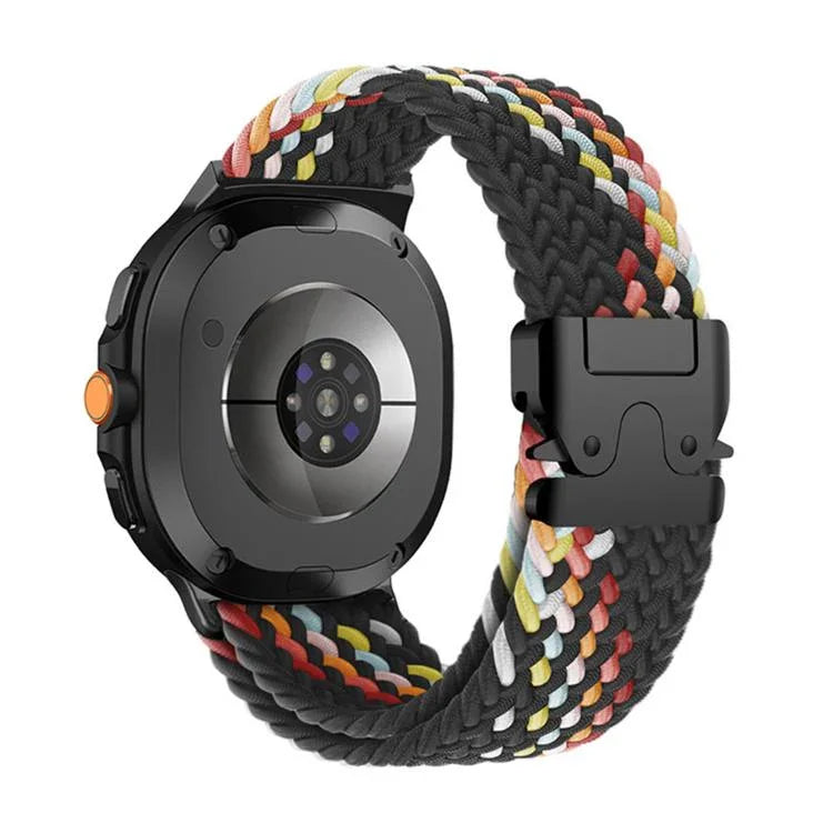 สายรัดนาฬิกาถักไนลอนยืดหยุ่นหัวเข็มขัด Parachute สำหรับ Samsung Galaxy Watch8 / Watch8 Classic