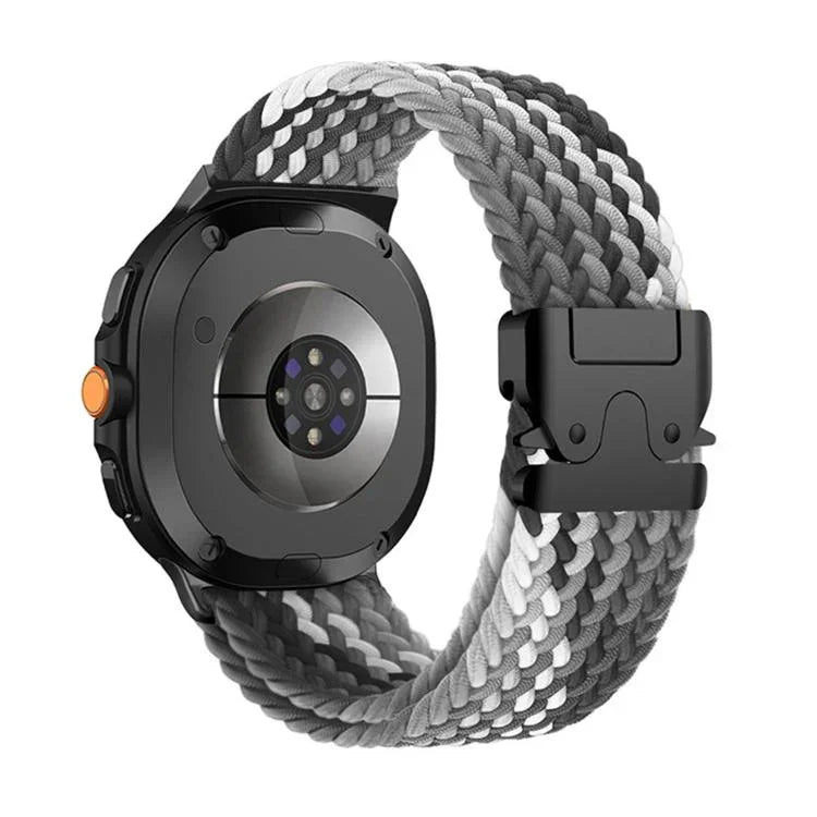 สายรัดนาฬิกาถักไนลอนยืดหยุ่นหัวเข็มขัด Parachute สำหรับ Samsung Galaxy Watch8 / Watch8 Classic