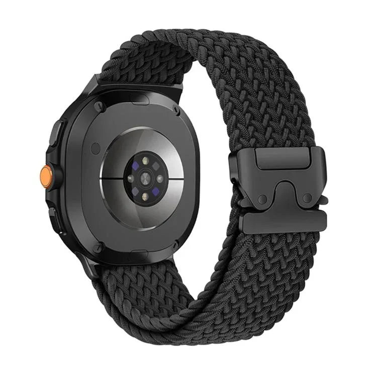 สายรัดนาฬิกาถักไนลอนยืดหยุ่นหัวเข็มขัด Parachute สำหรับ Samsung Galaxy Watch8 / Watch8 Classic