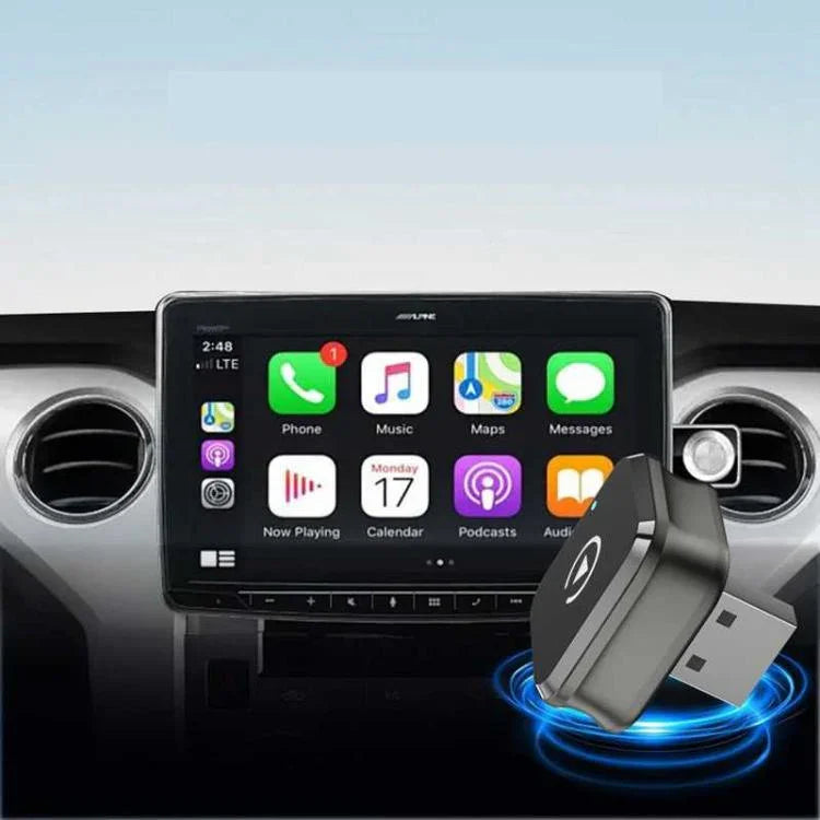 กล่อง M4 2-in-1 Android Auto CarPlay อะแดปเตอร์รถไร้สาย เครื่องเชื่อมต่ออัจฉริยะสำหรับรถยนต์ M4