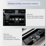 กล่อง M4 2-in-1 Android Auto CarPlay อะแดปเตอร์รถไร้สาย เครื่องเชื่อมต่ออัจฉริยะสำหรับรถยนต์ M4