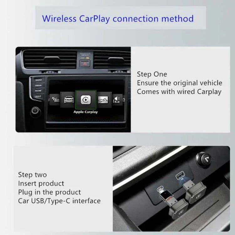 กล่อง M4 2-in-1 Android Auto CarPlay อะแดปเตอร์รถไร้สาย เครื่องเชื่อมต่ออัจฉริยะสำหรับรถยนต์ M4
