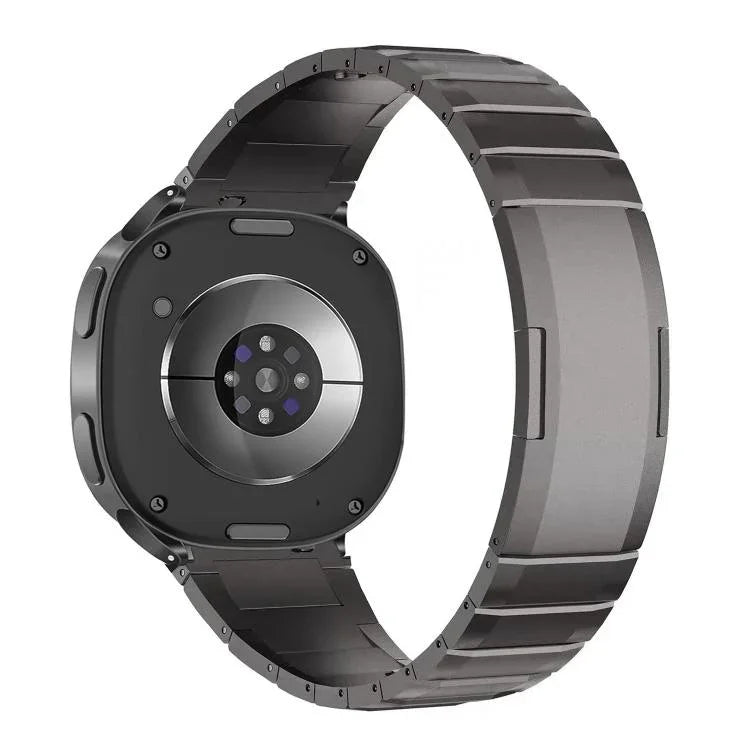 สายรัดนาฬิกาเหล็กกล้าไร้สนิมหัวเข็มขัดผีเสื้อแบบปลดเร็วโค้ง สำหรับ Samsung Galaxy Watch Ultra 47mm / Ultra 2025, Samsung Galaxy Watch8 / Watch8 Classic
