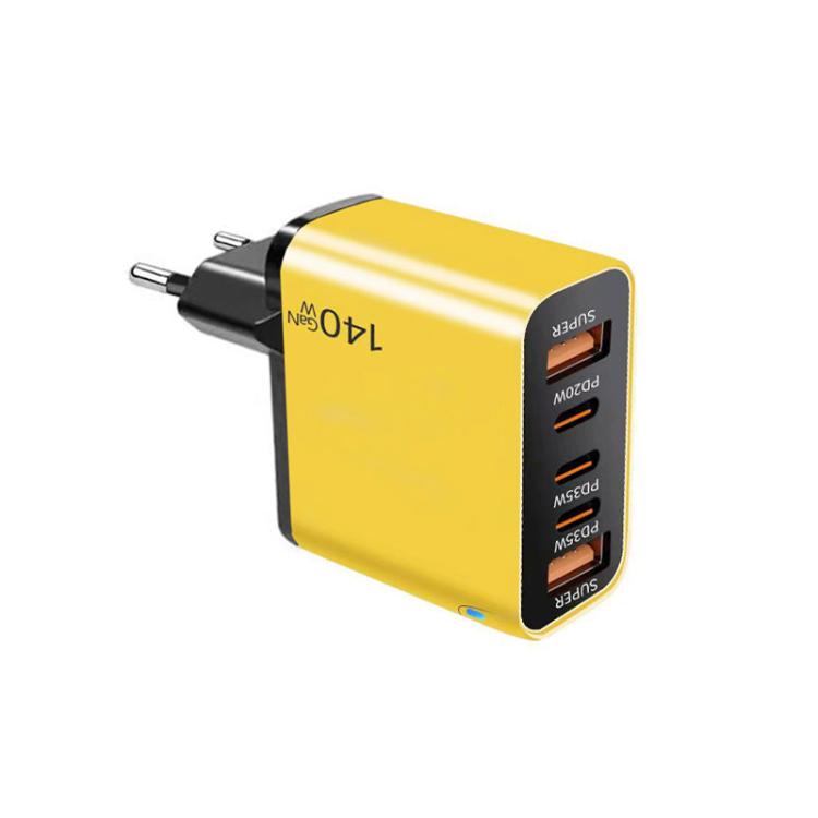TE-PD43 ที่ชาร์จมัลติพอร์ต Type-C x 3, USB-A x 2 สำหรับมือถือ / แท็บเล็ต, ปลั๊ก EU, ปลั๊ก EU
