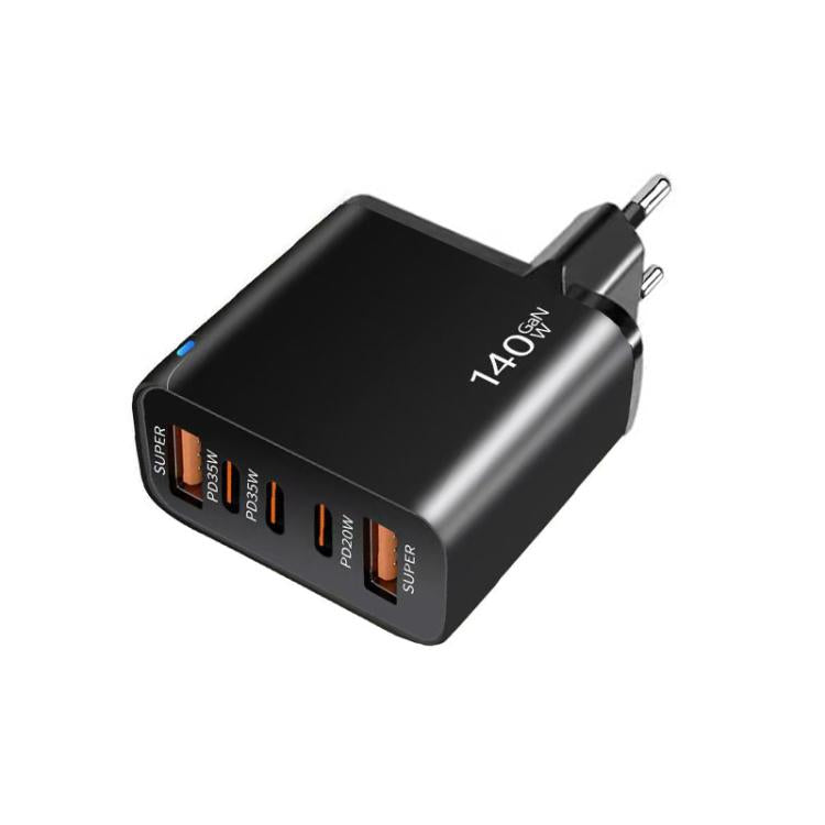 TE-PD43 ที่ชาร์จมัลติพอร์ต Type-C x 3, USB-A x 2 สำหรับมือถือ / แท็บเล็ต, ปลั๊ก EU, ปลั๊ก EU