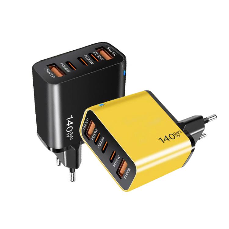 TE-PD43 ที่ชาร์จมัลติพอร์ต Type-C x 3, USB-A x 2 สำหรับมือถือ / แท็บเล็ต, ปลั๊ก EU, ปลั๊ก EU
