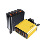 ที่ชาร์จหลายพอร์ต TE-PD43 Type-C x 3, USB-A x 2 สำหรับโทรศัพท์มือถือ / แท็บเล็ต, ปลั๊ก UK, ปลั๊ก UK