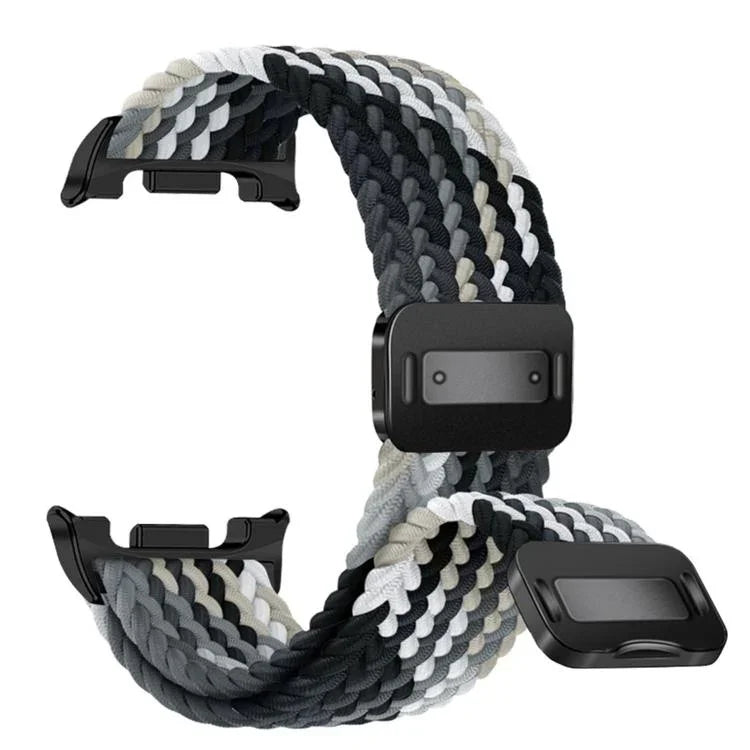 สายรัดนาฬิกาถักไนลอนยืดหยุ่นแบบสแนปแม่เหล็ก สำหรับ Samsung Galaxy Watch8 / Watch8 Classic