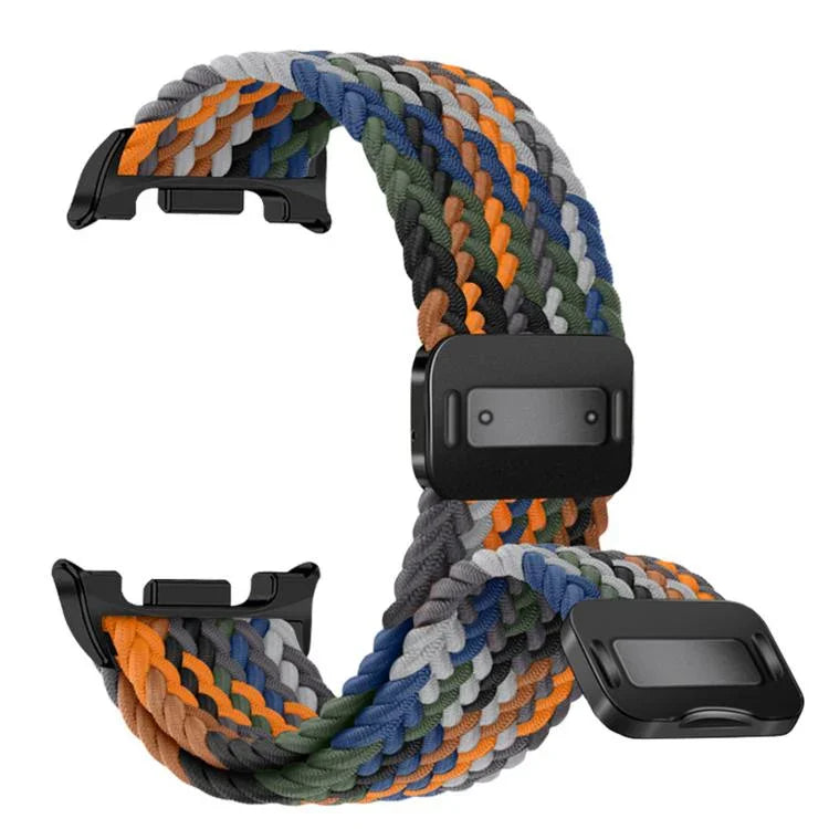 สายรัดนาฬิกาถักไนลอนยืดหยุ่นแบบสแนปแม่เหล็ก สำหรับ Samsung Galaxy Watch8 / Watch8 Classic