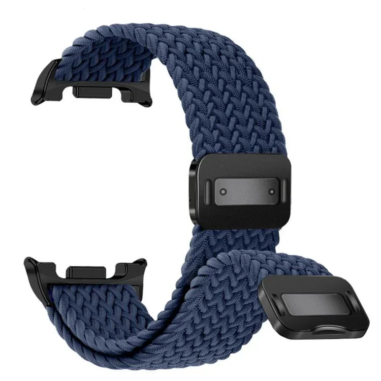 สายรัดนาฬิกาถักไนลอนยืดหยุ่นแบบสแนปแม่เหล็ก สำหรับ Samsung Galaxy Watch8 / Watch8 Classic