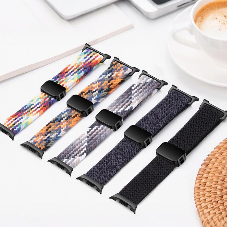 สายรัดนาฬิกาถักไนลอนยืดหยุ่นแบบสแนปแม่เหล็ก สำหรับ Samsung Galaxy Watch8 / Watch8 Classic