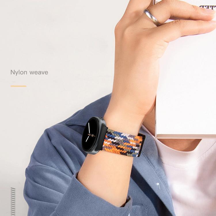 สายรัดนาฬิกาถักไนลอนยืดหยุ่นแบบสแนปแม่เหล็ก สำหรับ Samsung Galaxy Watch8 / Watch8 Classic