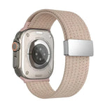 สายรัดนาฬิกาไนลอนยืดหยุ่นสี่เส้นแม่เหล็กสีเดียว สำหรับ Apple Watch 46mm / 49mm / 45mm / 44mm, สำหรับ Apple Watch 42mm / 41mm / 40mm / 38mm