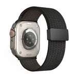 สายรัดนาฬิกาไนลอนยืดหยุ่นสี่เส้นแม่เหล็กสีเดียว สำหรับ Apple Watch 46mm / 49mm / 45mm / 44mm, สำหรับ Apple Watch 42mm / 41mm / 40mm / 38mm