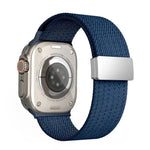 สายรัดนาฬิกาไนลอนยืดหยุ่นสี่เส้นแม่เหล็กสีเดียว สำหรับ Apple Watch 46mm / 49mm / 45mm / 44mm, สำหรับ Apple Watch 42mm / 41mm / 40mm / 38mm