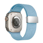 สายรัดนาฬิกาไนลอนยืดหยุ่นสี่เส้นแม่เหล็กสีเดียว สำหรับ Apple Watch 46mm / 49mm / 45mm / 44mm, สำหรับ Apple Watch 42mm / 41mm / 40mm / 38mm