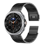 สายรัดนาฬิกาเหล็กกล้าไร้สนิมหัวล็อกแม่เหล็ก สำหรับ Samsung Galaxy Watch8 / Watch8 Classic
