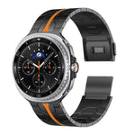 สายรัดนาฬิกาเหล็กกล้าไร้สนิมหัวล็อกแม่เหล็ก สำหรับ Samsung Galaxy Watch8 / Watch8 Classic