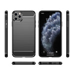 Brushed Texture Carbon Fiber TPU Case for iPhone XI 2019, For iPhone 11 Pro