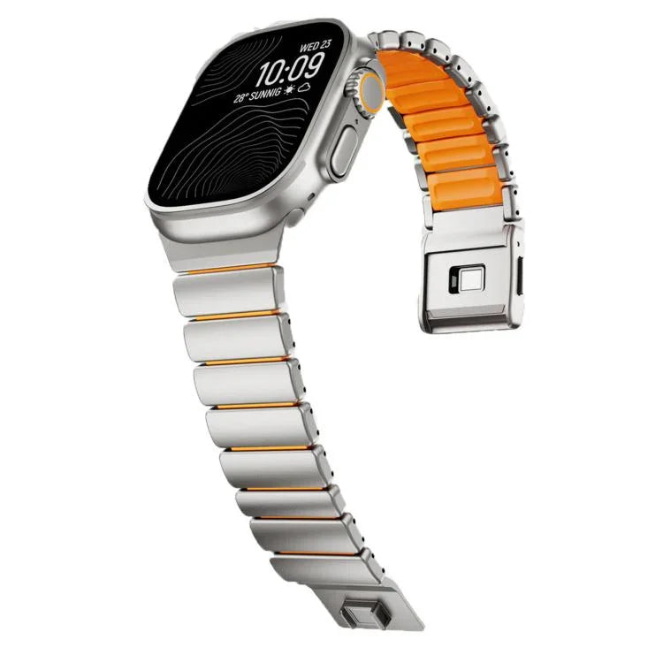 สายรัดนาฬิกาโลหะไทเทเนียมหัวเข็มขัดแม่เหล็ก Norman สำหรับ Apple Watch 46mm / 49mm / 45mm / 44mm