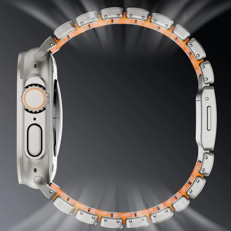 สายรัดนาฬิกาโลหะไทเทเนียมหัวเข็มขัดแม่เหล็ก Norman สำหรับ Apple Watch 46mm / 49mm / 45mm / 44mm