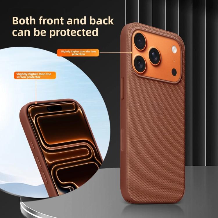 เคสโทรศัพท์ TPU MagSafe แบบผ้าทอเทคโนโลยีอย่างเป็นทางการพร้อมปุ่มกล้อง AI สำหรับ iPhone 17 Pro Max, สำหรับ iPhone 17 Pro