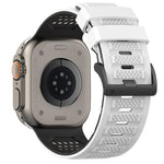 สายรัดนาฬิกาซิลิโคนระบายอากาศลายตาราง สำหรับ Apple Watch ขนาด 46 มม. / 49 มม. / 45 มม. / 44 มม.