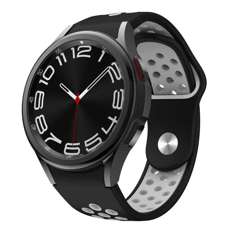สายซิลิโคนหัวเข็มขัดกลับสองสี สำหรับ Samsung Galaxy Watch FE / 7 / 6 / 5 / 4