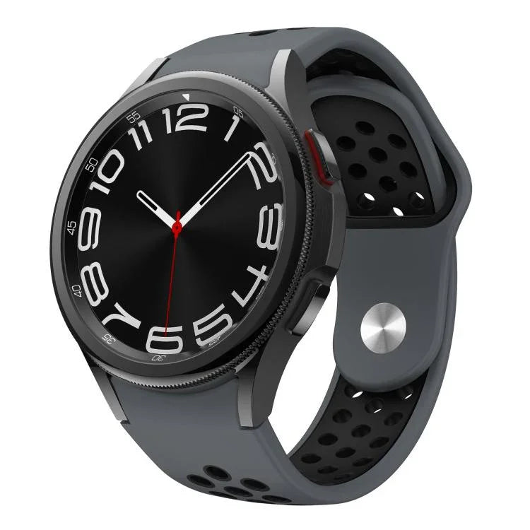 สายซิลิโคนหัวเข็มขัดกลับสองสี สำหรับ Samsung Galaxy Watch FE / 7 / 6 / 5 / 4