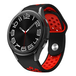 สายซิลิโคนหัวเข็มขัดกลับสองสี สำหรับ Samsung Galaxy Watch FE / 7 / 6 / 5 / 4