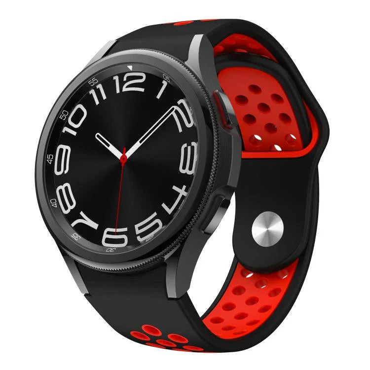 สายซิลิโคนหัวเข็มขัดกลับสองสี สำหรับ Samsung Galaxy Watch FE / 7 / 6 / 5 / 4