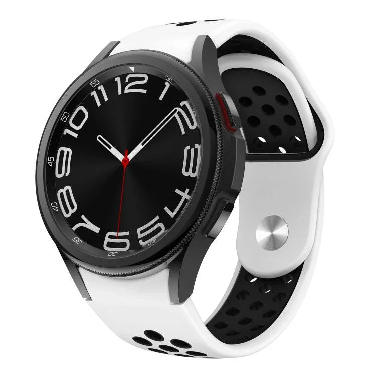 สายซิลิโคนหัวเข็มขัดกลับสองสี สำหรับ Samsung Galaxy Watch FE / 7 / 6 / 5 / 4