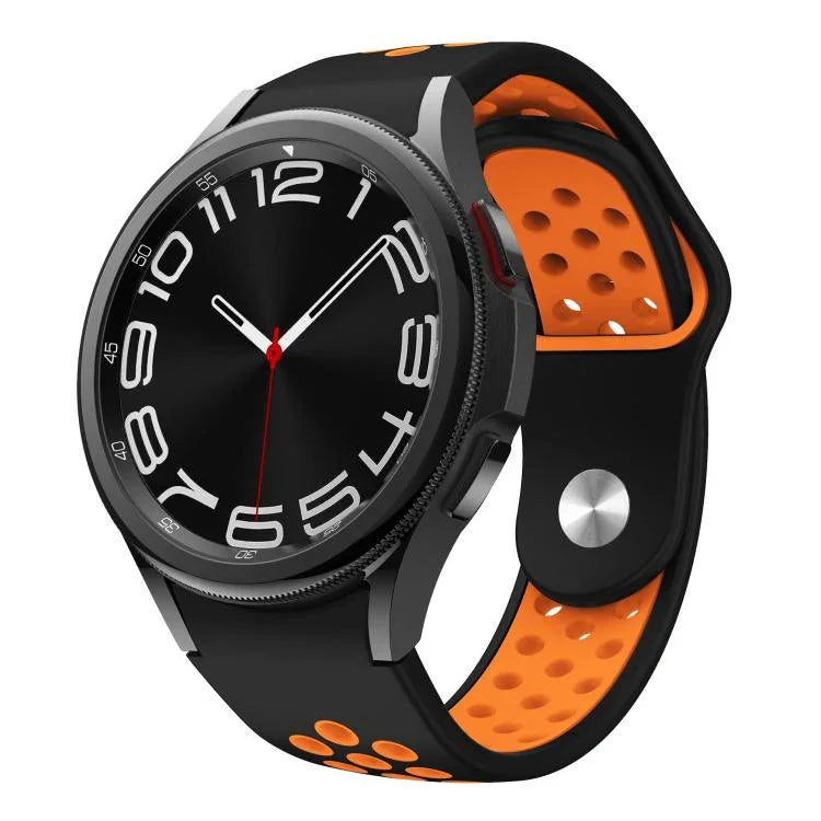 สายซิลิโคนหัวเข็มขัดกลับสองสี สำหรับ Samsung Galaxy Watch FE / 7 / 6 / 5 / 4
