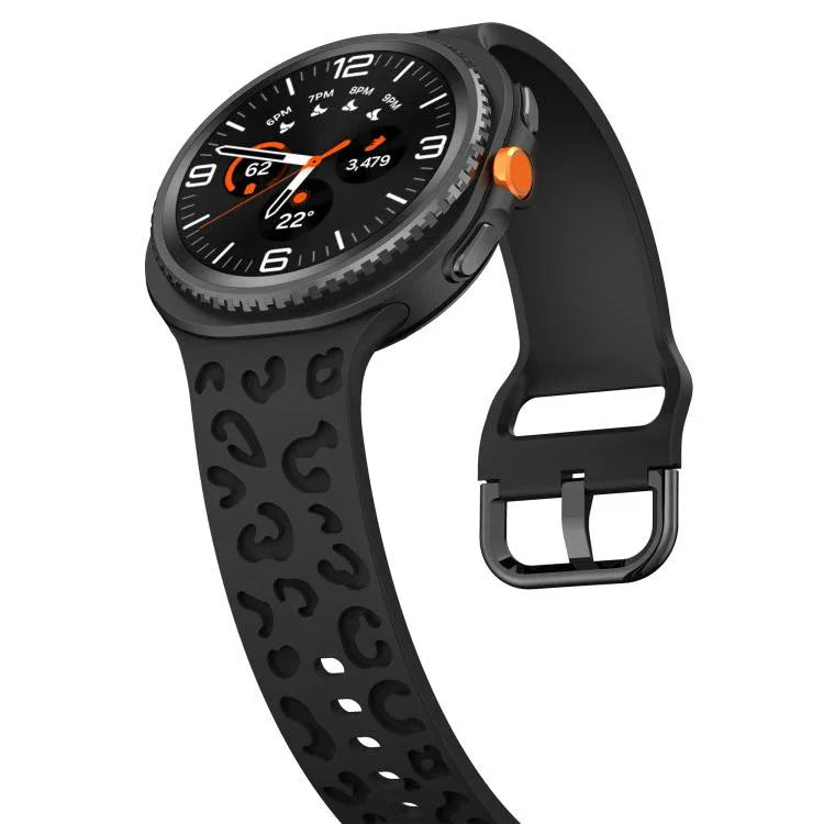 สายซิลิโคนลายเสือดาว สำหรับ Samsung Galaxy Watch8 / Watch8 Classic
