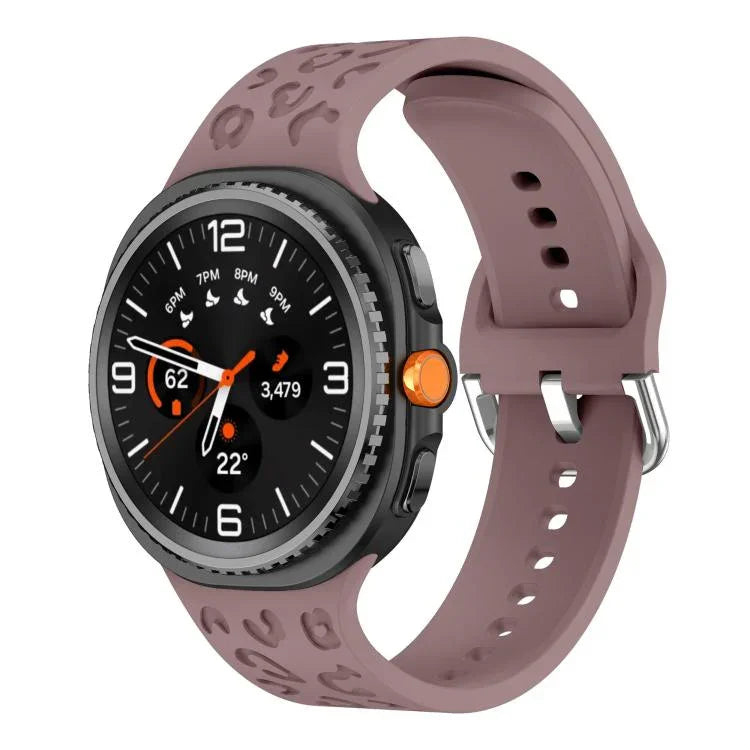 สายซิลิโคนลายเสือดาว สำหรับ Samsung Galaxy Watch8 / Watch8 Classic