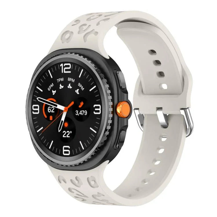 สายซิลิโคนลายเสือดาว สำหรับ Samsung Galaxy Watch8 / Watch8 Classic