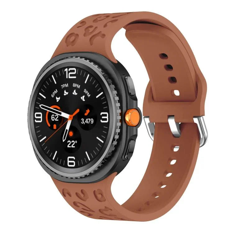 สายซิลิโคนลายเสือดาว สำหรับ Samsung Galaxy Watch8 / Watch8 Classic