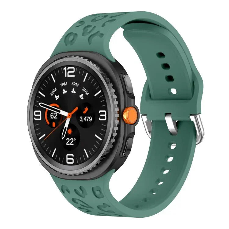 สายซิลิโคนลายเสือดาว สำหรับ Samsung Galaxy Watch8 / Watch8 Classic
