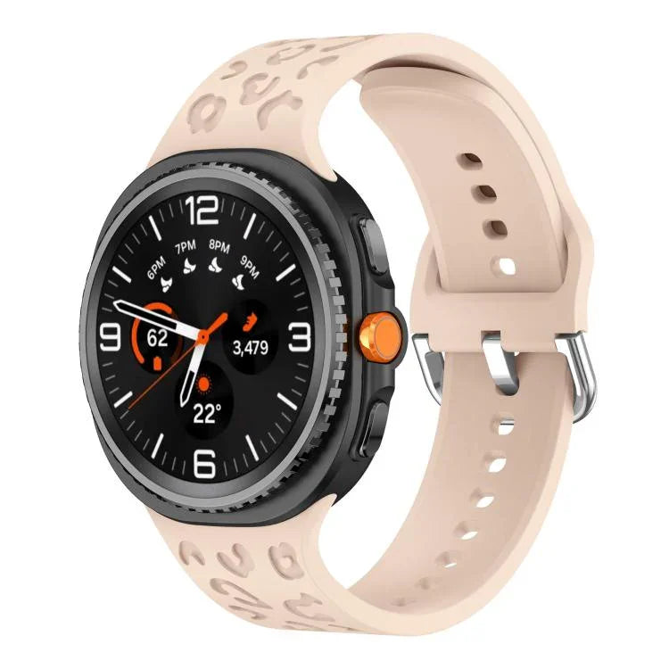 สายซิลิโคนลายเสือดาว สำหรับ Samsung Galaxy Watch8 / Watch8 Classic