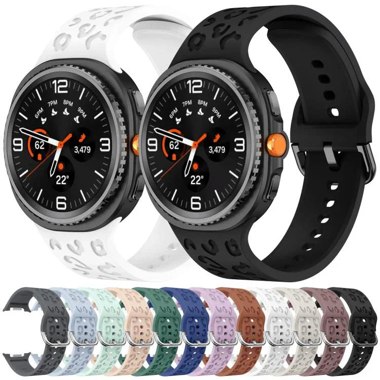 สายซิลิโคนลายเสือดาว สำหรับ Samsung Galaxy Watch8 / Watch8 Classic