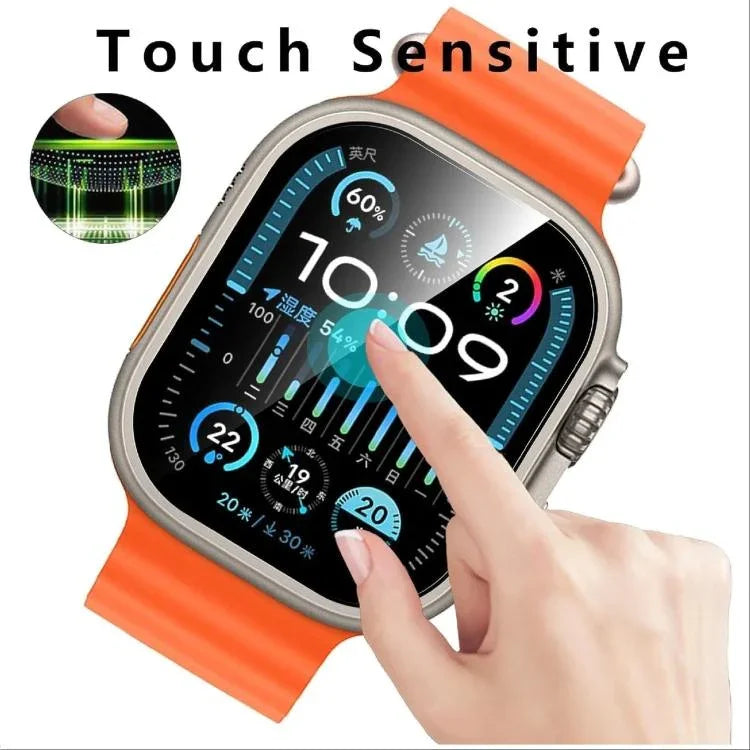 ฟิล์มกระจกนิรภัยเต็มจอ ป้องกันลายนิ้วมือ ความคมชัดสูง ติดตั้งง่าย สำหรับ Apple Watch Ultra 3 / 2 / 1 49 มม.