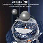ฟิล์มกระจกนิรภัย HD ป้องกันลายนิ้วมือเต็มจอ ติดตั้งง่าย สำหรับ Samsung Galaxy Watch Ultra 2025, สำหรับ Samsung Galaxy Watch8 44mm, สำหรับ Samsung Galaxy Watch8 40mm, สำหรับ Samsung Galaxy Watch Ultra 47mm