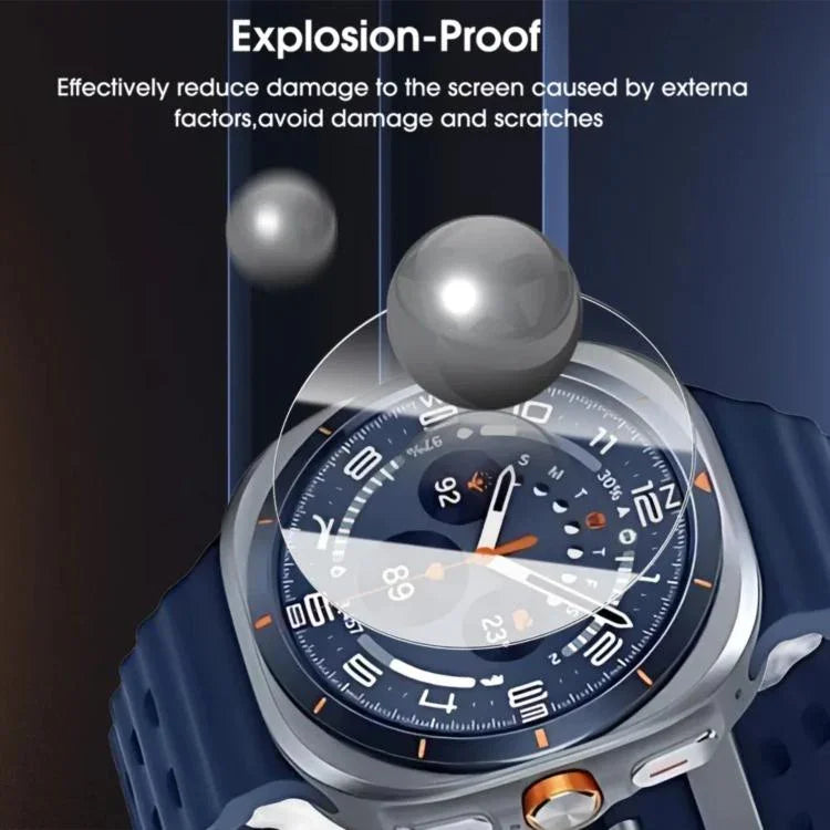 ฟิล์มกระจกนิรภัย HD ป้องกันลายนิ้วมือเต็มจอ ติดตั้งง่าย สำหรับ Samsung Galaxy Watch Ultra 2025, สำหรับ Samsung Galaxy Watch8 44mm, สำหรับ Samsung Galaxy Watch8 40mm, สำหรับ Samsung Galaxy Watch Ultra 47mm