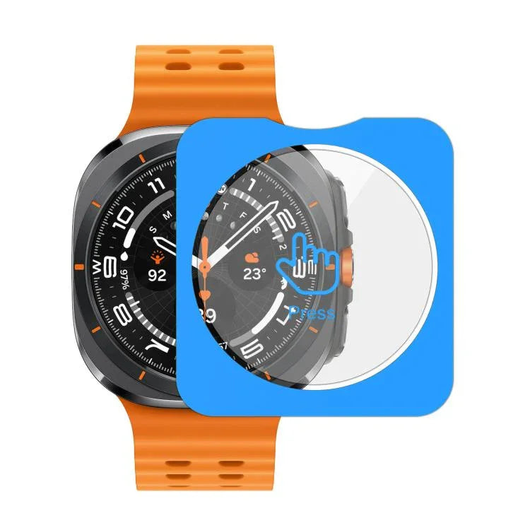 ฟิล์มกระจกนิรภัย HD ป้องกันลายนิ้วมือเต็มจอ ติดตั้งง่าย สำหรับ Samsung Galaxy Watch Ultra 2025, สำหรับ Samsung Galaxy Watch8 44mm, สำหรับ Samsung Galaxy Watch8 40mm, สำหรับ Samsung Galaxy Watch Ultra 47mm