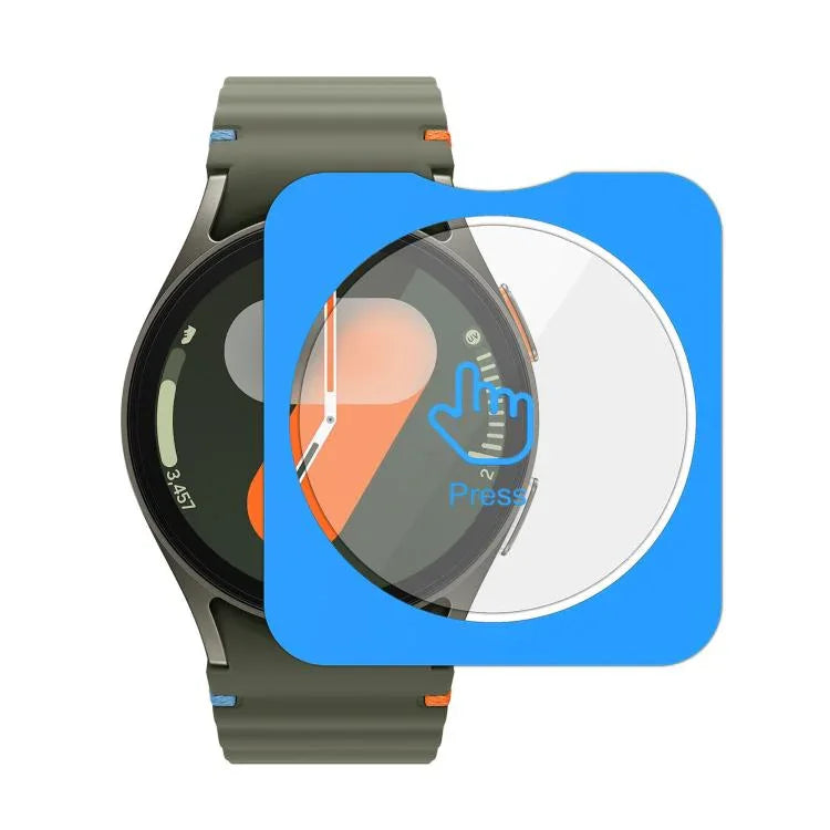 ฟิล์มกระจกนิรภัย HD ป้องกันลายนิ้วมือเต็มจอ ติดตั้งง่าย สำหรับ Samsung Galaxy Watch Ultra 2025, สำหรับ Samsung Galaxy Watch8 44mm, สำหรับ Samsung Galaxy Watch8 40mm, สำหรับ Samsung Galaxy Watch Ultra 47mm